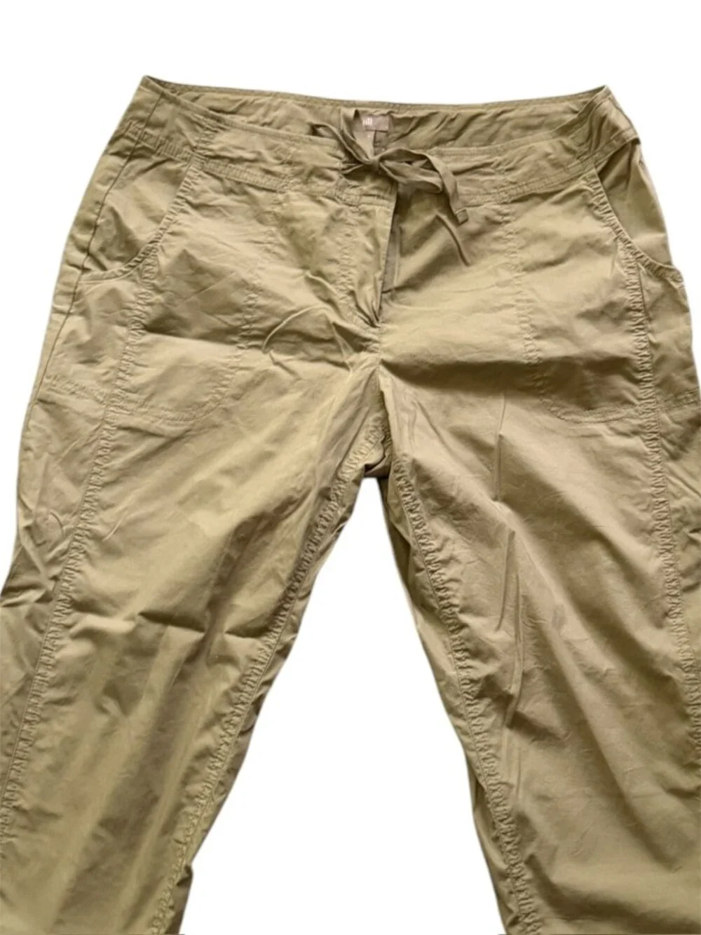 J. Jill Tan Cropped Capri Pants